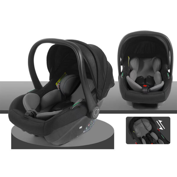 Scaun auto 0-13 kg Glamvers BENO Dark Grey - imagine 2