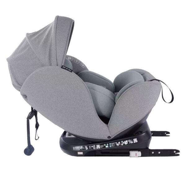 Scaun auto 0-36 kg Glamvers STAGE Isofix Light Grey - imagine 2