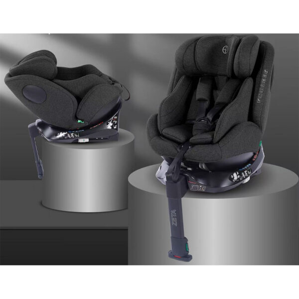 Scaun auto 0-36 kg Glamvers ZETA Isofix Black - imagine 2