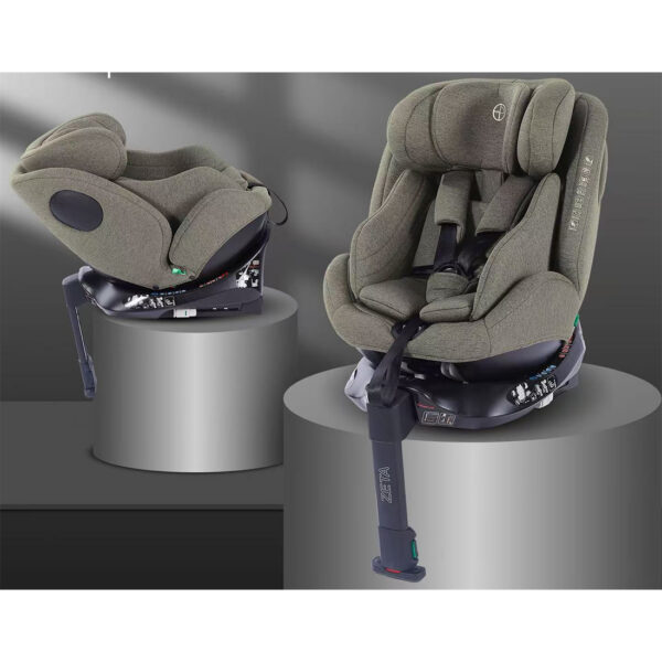 Scaun auto 0-36 kg Glamvers ZETA Isofix Green - imagine 2