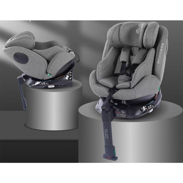 Scaun auto 0-36 kg Glamvers ZETA Isofix Grey - imagine 2
