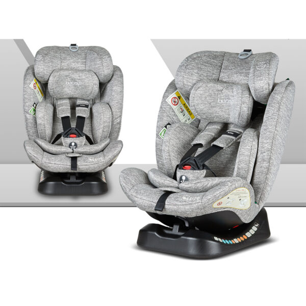 Scaun auto 0-36 kg Glamvers VIKKI Light Grey - imagine 2