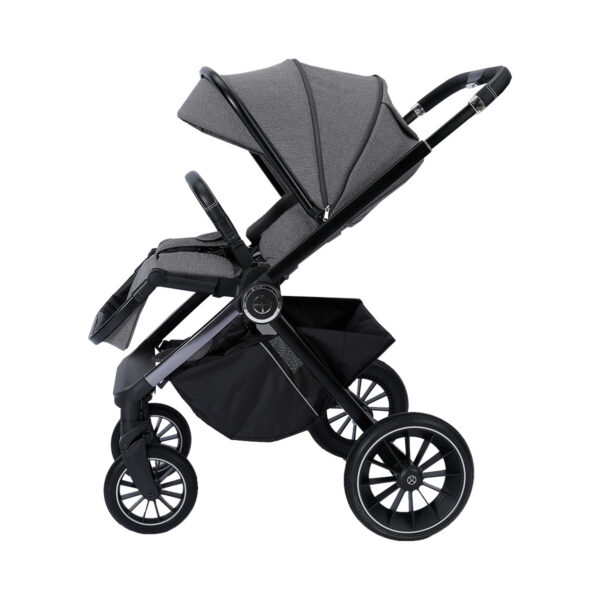Carucior 3in1 Glamvers FORTUNO Dark Grey - imagine 2