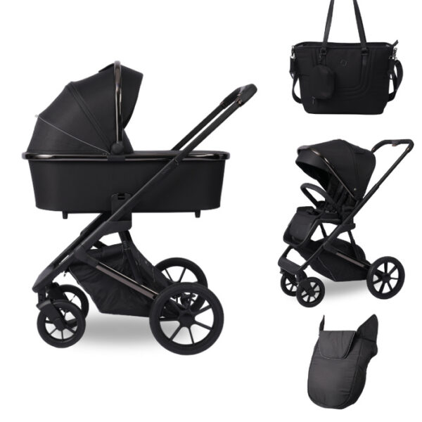 Carucior 2in1 Glamvers EVELINA Deep Black - imagine 4