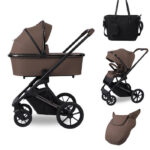 Carucior 2in1 Glamvers EVELINA Ginger Brown - imagine 3
