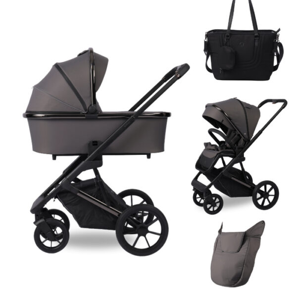 Carucior 2in1 Glamvers EVELINA Iron Grey - imagine 3