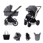 Carucior 3in1 Glamvers VIRGINIA Elephant Grey - imagine 5