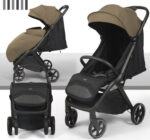 Carucior p/u copii Glamvers ALFA Khaki - imagine 2