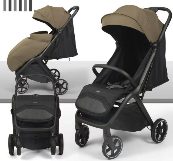 Carucior p/u copii Glamvers ALFA Khaki - imagine 2