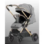Cărucior cu mâner revirsibil Glamvers CRISTI Grey - imagine 2