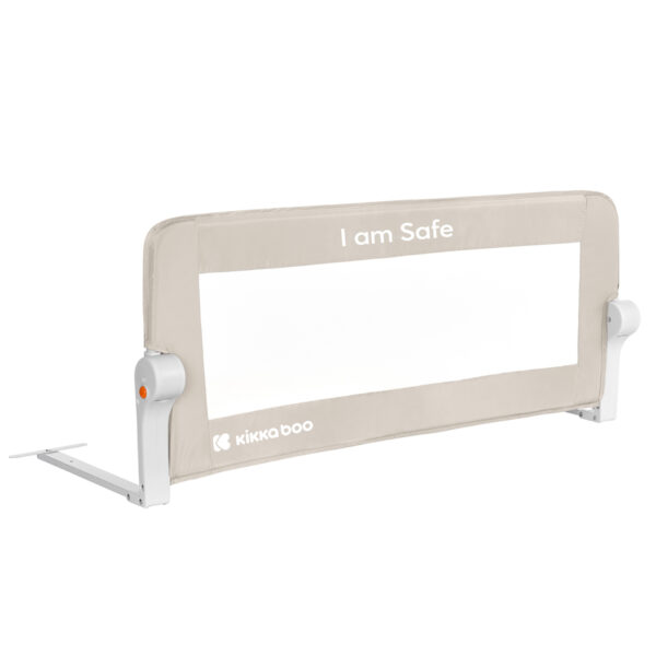 Bariera de pat Kikkaboo I AM SAFE Beige 102cm - imagine 2