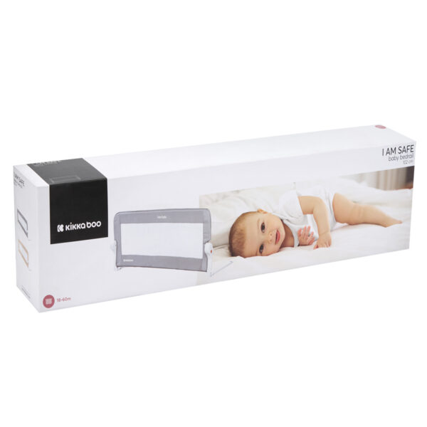 Bariera de pat Kikkaboo I AM SAFE Beige 102cm - imagine 7