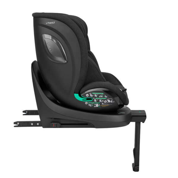 Scaun auto 40-150 cm Kikkaboo i-TWIST Isofix Black - imagine 5