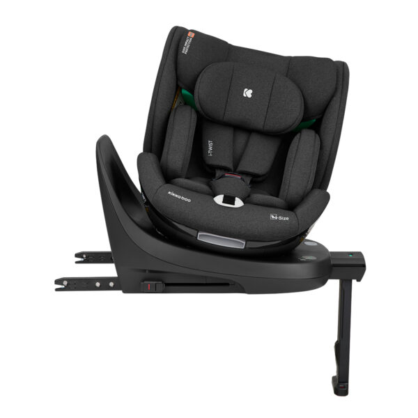 Scaun auto 40-150 cm Kikkaboo i-TWIST Isofix Black - imagine 8