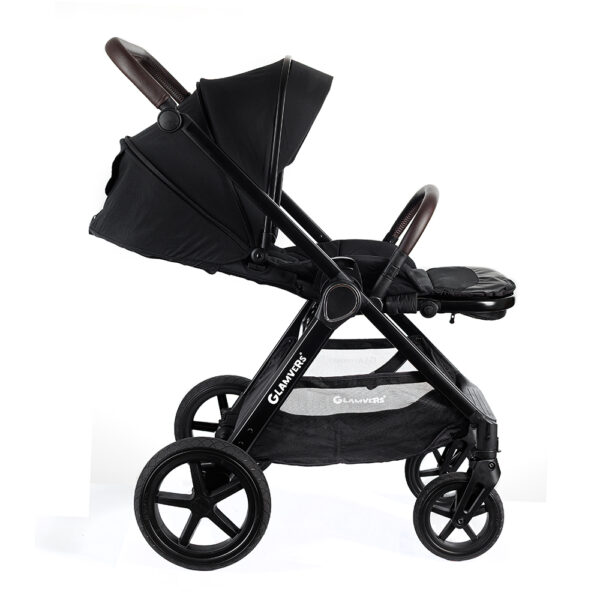 Carucior de plimbare reversibil Glamvers CARINA Black - imagine 3