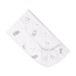 Cearceaf cu banda elastica 60×120 cm Lorelli LITTLE RABBITS GREY