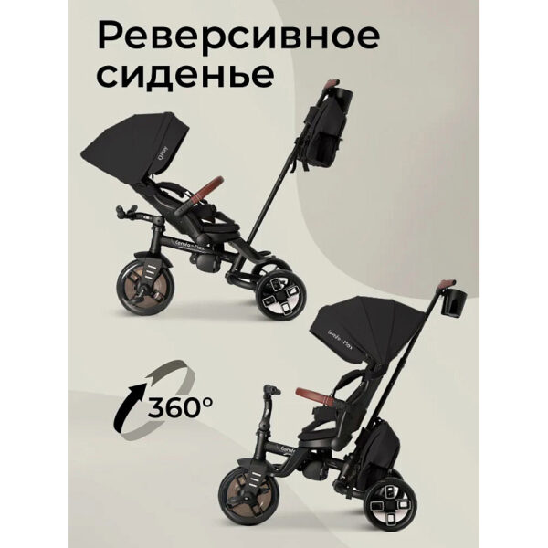 Tricicleta QPlay COMFO MAX Black - imagine 2