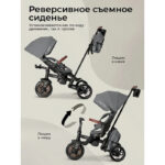 Tricicleta QPlay COMFO MAX Grey - imagine 2