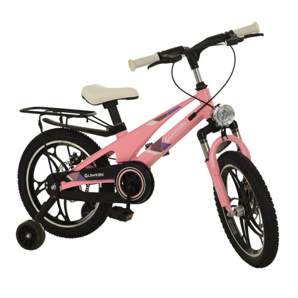Bicicleta pentru copii 3-6 ani Glamvers CROSS LUX Pink 16" - imagine 2