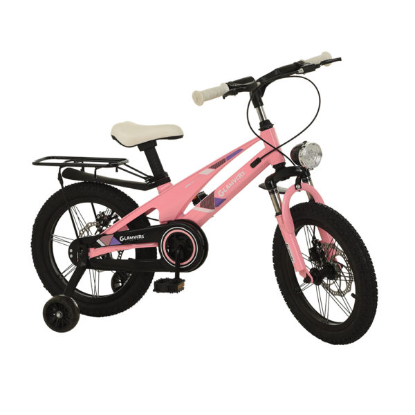 Bicicleta pentru copii 3-6 ani Glamvers CROSS Spoke Pink 16" - imagine 2