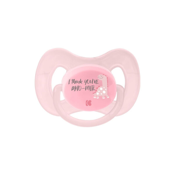 Пустышка ортодонтическая силиконовая 0-6 мес. Kikkaboo Dinomite Pink — изображение 2