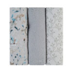 Scutece de muselina, 3 buc. 100x100cm Dreamy Fields Grey