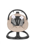 Șezlong-leagan electronic Kikkaboo ZAZU Beige - imagine 3