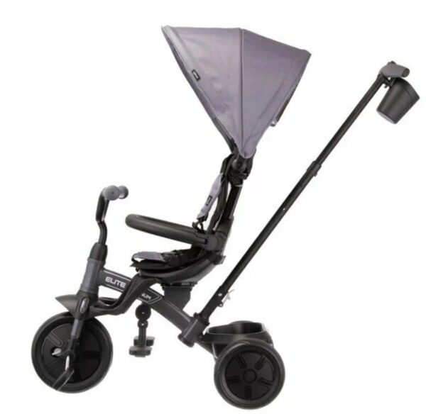 Tricicleta 6-in-1 QPlay ELITE Platinum Grey - imagine 2
