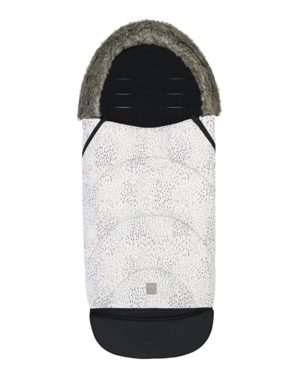 Sac de iarna pentru carucior Kikkaboo TRENDY Memphis White - imagine 2