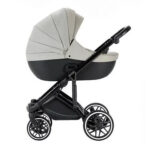 Carucior 3in1 Glamvers LOREN Leather Grey - imagine 2