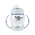 Cana cu cioc moale si manere Kikkaboo Happy Face BLue, 200 ml. - imagine 2