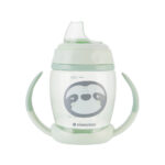 Поильник с мягким носиком и ручками Kikkaboo Happy Face Mint, 200 мл. — изображение 2