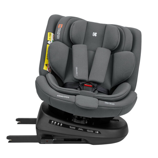 Scaun auto 40-150 сm Kikkaboo i-Defend Grey - imagine 4