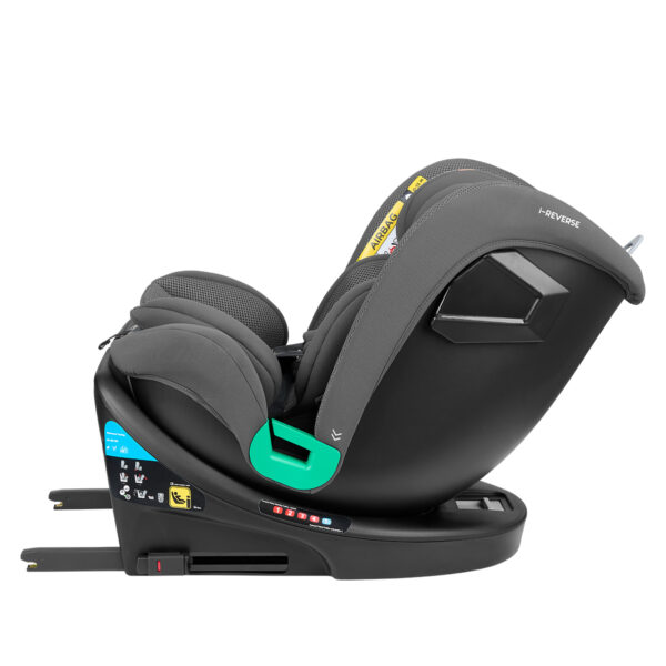 Scaun auto 40-150 cm Kikkaboo i-Reverse Isofix Dark Grey - imagine 11