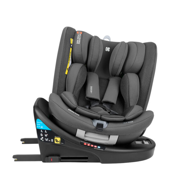 Scaun auto 40-150 cm Kikkaboo i-Reverse Isofix Dark Grey - imagine 12