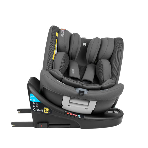 Scaun auto 40-150 cm Kikkaboo i-Reverse Isofix Dark Grey - imagine 13