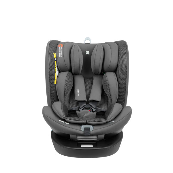 Scaun auto 40-150 cm Kikkaboo i-Reverse Isofix Dark Grey - imagine 3