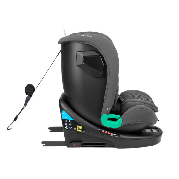 Scaun auto 40-150 cm Kikkaboo i-Reverse Isofix Dark Grey - imagine 6