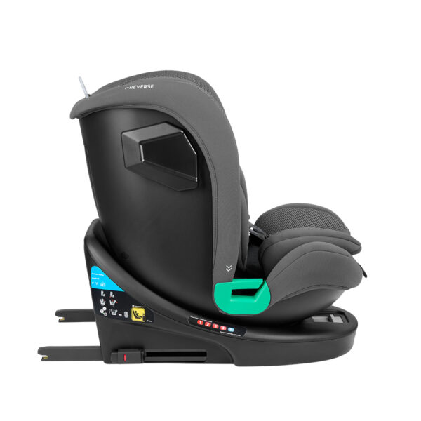 Scaun auto 40-150 cm Kikkaboo i-Reverse Isofix Dark Grey - imagine 9