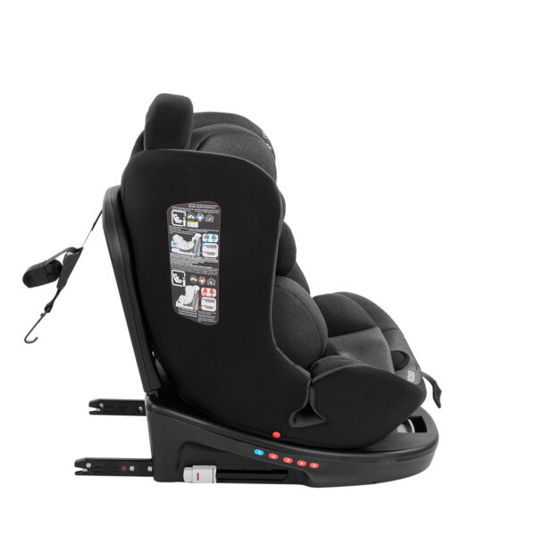 Scaun auto 40-150 сm Kikkaboo i-Safe Dark Grey - imagine 8