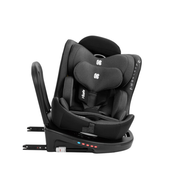 Scaun auto 40-150 сm Kikkaboo i-Safe Dark Grey - imagine 5