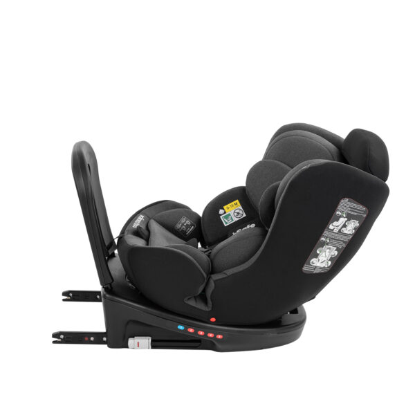 Scaun auto 40-150 сm Kikkaboo i-Safe Dark Grey - imagine 4