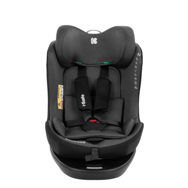Scaun auto 40-150 сm Kikkaboo i-Safe Dark Grey - imagine 9