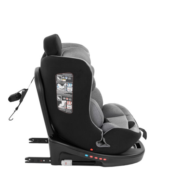 Scaun auto 40-150 сm Kikkaboo i-Safe Light Grey - imagine 8
