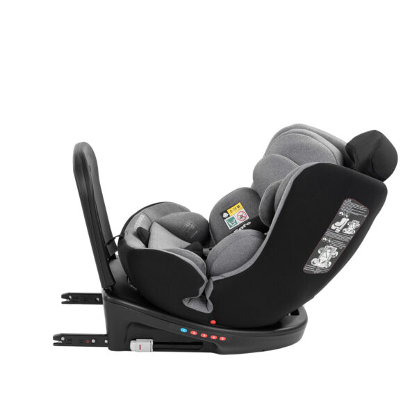 Scaun auto 40-150 сm Kikkaboo i-Safe Light Grey - imagine 5