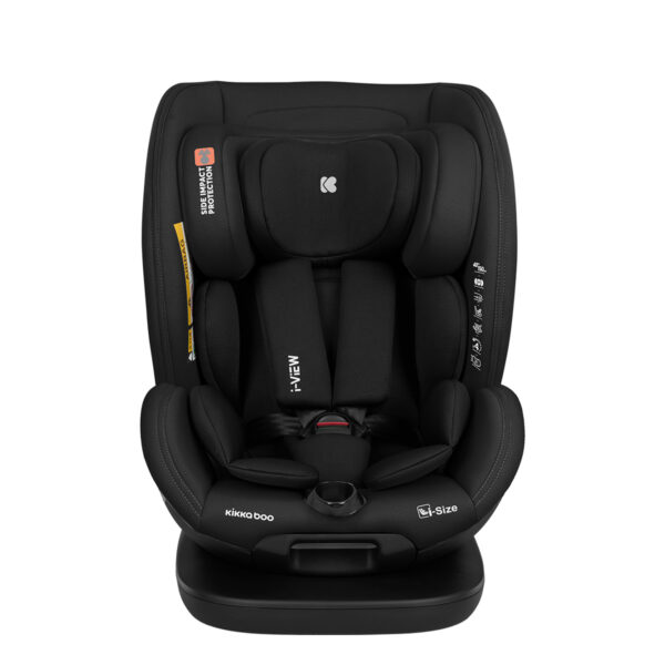 Scaun auto 40-150 cm Kikkaboo i-View i-SIZE ISOFIX Black - imagine 3