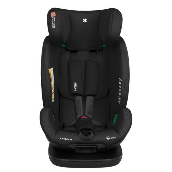 Scaun auto 40-150 cm Kikkaboo i-View i-SIZE ISOFIX Black - imagine 4