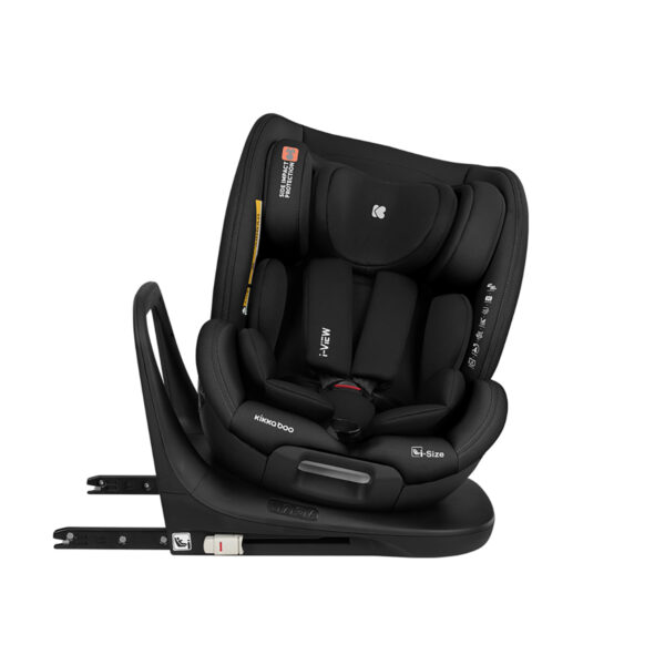 Scaun auto 40-150 cm Kikkaboo i-View i-SIZE ISOFIX Black - imagine 8