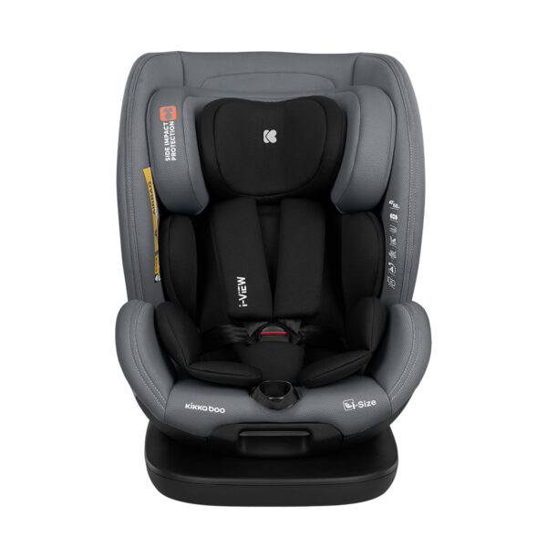 Автокресло 40-150 см Kikkaboo i-View i-SIZE ISOFIX Light Grey — изображение 3