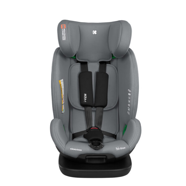 Автокресло 40-150 см Kikkaboo i-View i-SIZE ISOFIX Light Grey — изображение 4